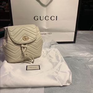 gucci marmont leather backpack